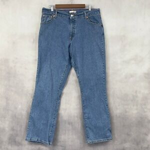 Levis 550 Relaxed Boot Cut Jeans Womens 16 Stretch Denim Classic Western Indie